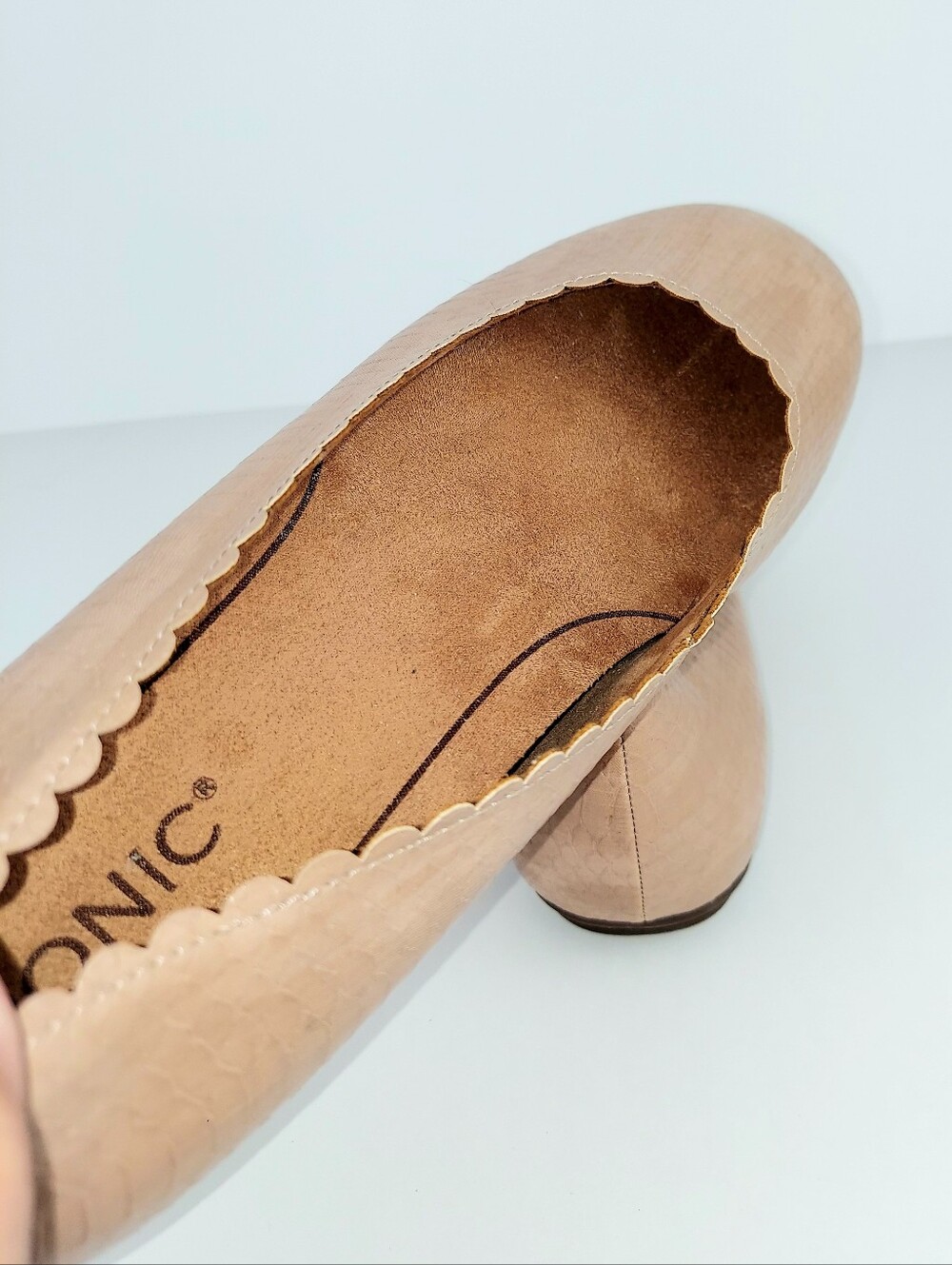 Vionic Julieta Snake Scalloped Ballet Flats 9.5 - Picture 11 of 13